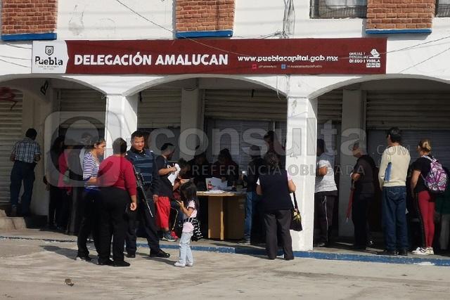 Asaltan módulo de la Tesorería Municipal en Amalucan