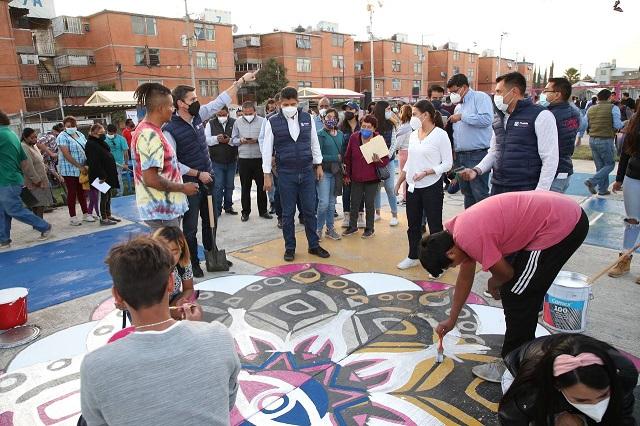 Ayuntamiento de Puebla lleva servicios a San Aparicio
