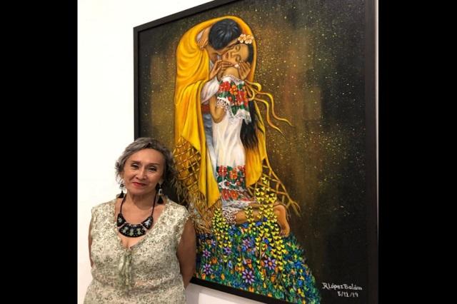 Así se ve la versión yucateca de la famosa obra El beso de Gustav Klimt