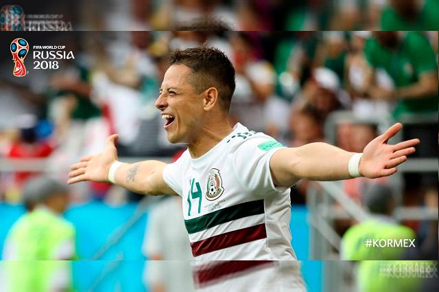 México pasa sobre Corea con goles de Vela y Chicharito