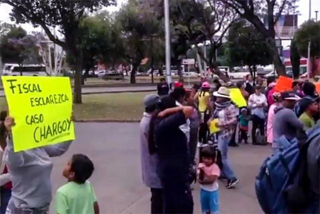 Protestan frente a la Fiscalía por desalojo en Villas Periférico
