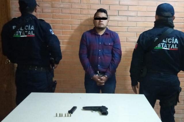 Detienen a sujeto por portación de arma en Tlacuilotepec