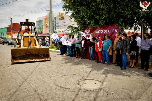 Arranca Lupita Daniel más obras de pavimentación en el municipio 