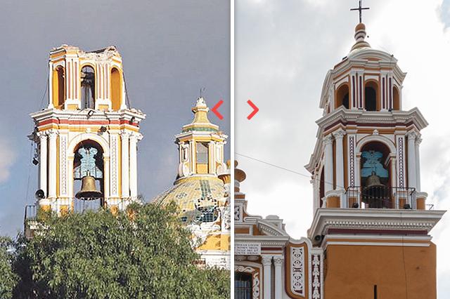 El antes y después del sismo que cambió el rostro a Puebla