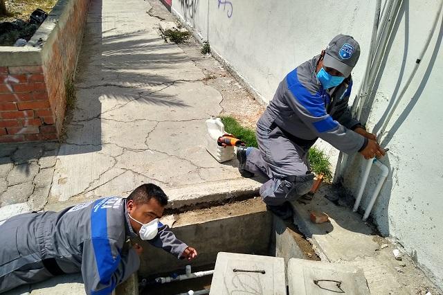 Más de 3 mil fugas de agua atendió Escuadrón ACUA en Puebla