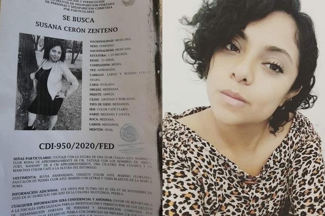 Buscan a joven madre desaparecida en Xilotzingo