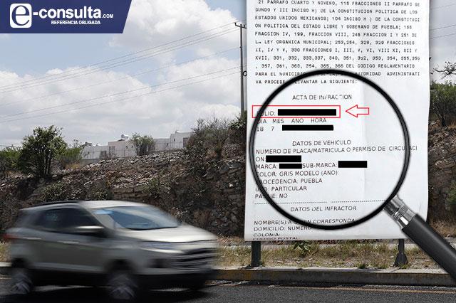 Intecproof duplica folios para cobrar fotomultas en Puebla