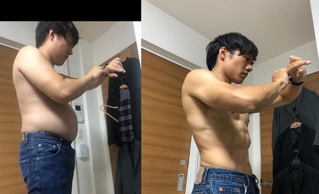 Joven japonés reveló cómo eliminó sobrepeso y luce abdomen espectacular