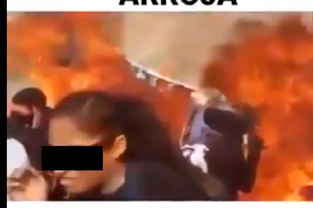 Laura Zapata muestra rostro de mujer que lanzó bomba molotov en marcha