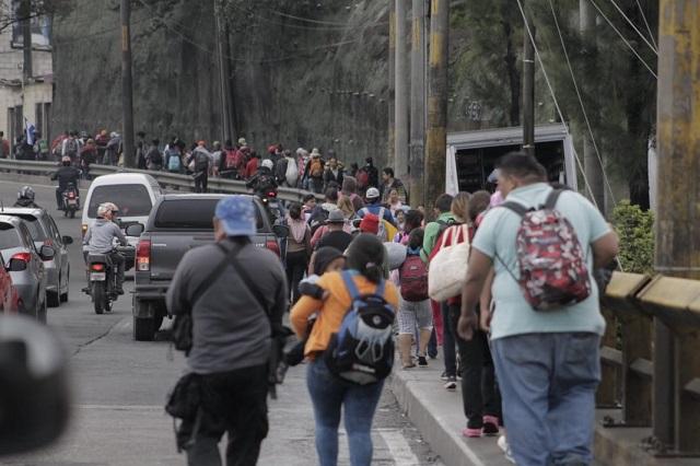 En la frontera sur no hay Guardia Nacional y migrantes entran a México
