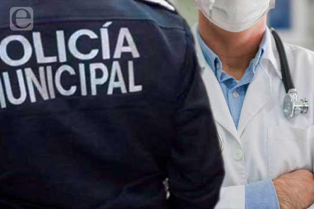 Niegan servicio médico a mujer policía de San Andrés Cholula 