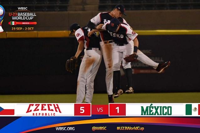 México debuta con derrota en Mundial de Beisbol Sub 23