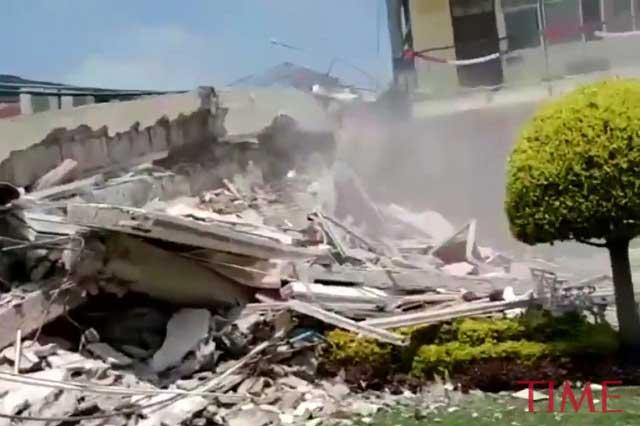 Difunden video del drama que se vivió en el Colegio Rébsamen por sismo