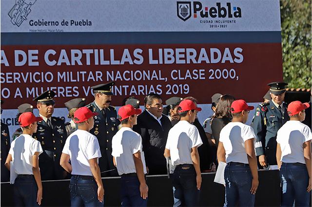 A servicio militar 1,700 jóvenes en Puebla capital; deben sellar cartilla