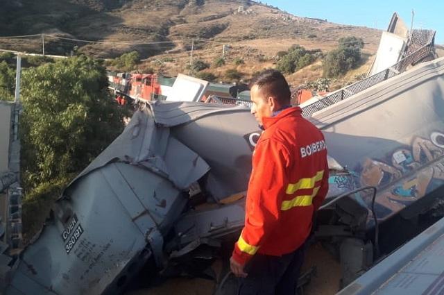 Trenes chocan de frente en Zacatecas y dejan 5 heridos