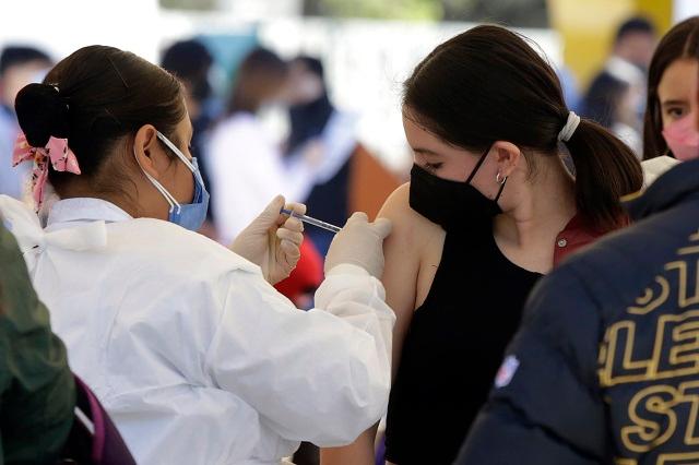 Miércoles inicia vacunación de 15 a 17 años en interior de Puebla