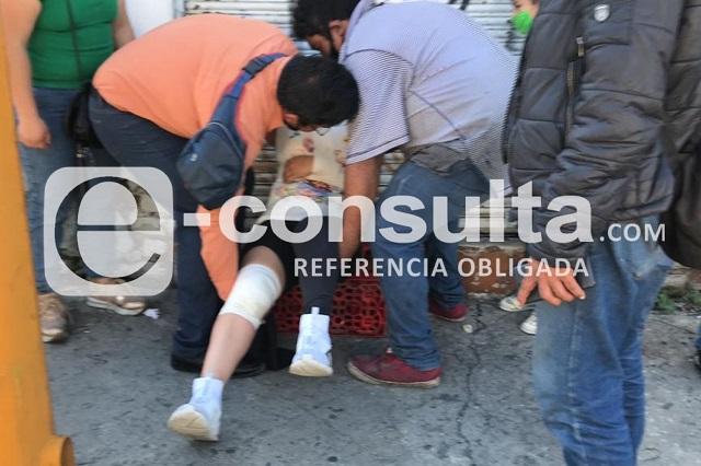 Choque de Ruta 2A deja 10 heridos en centro de Puebla