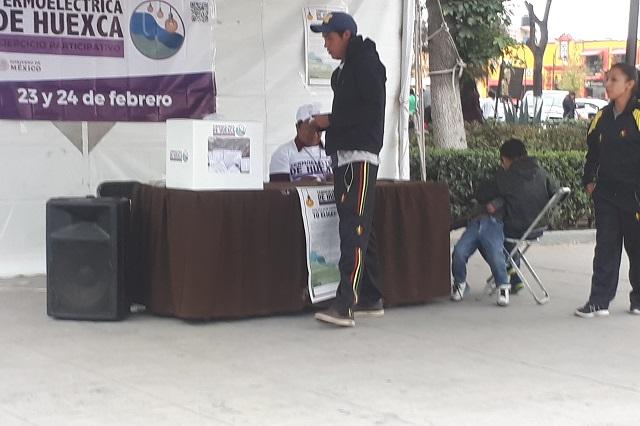 Con protestas y pocos votos cierra consulta por gasoducto en Puebla
