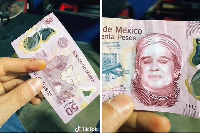 Video: Billete de 50 pesos con rostro de Juan Gabriel se hace viral