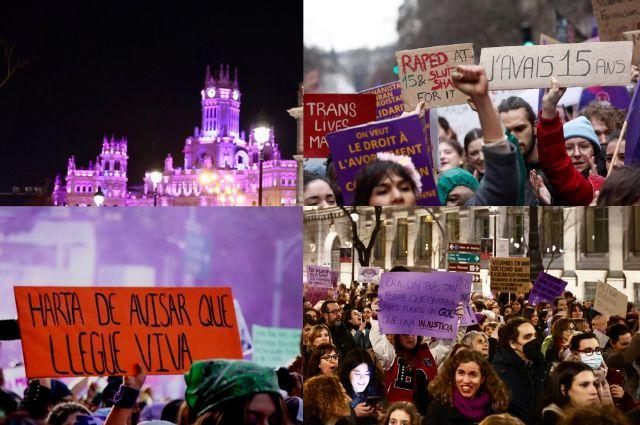 8M: mujeres marchan por derechos en todo el mundo