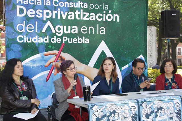 Activistas van por consulta ciudadana para quitar concesión a Agua de Puebla