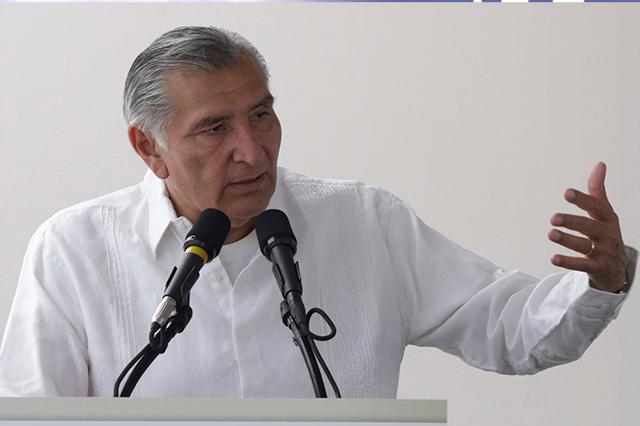 Adán Augusto López en Puebla para impulsar reforma militar