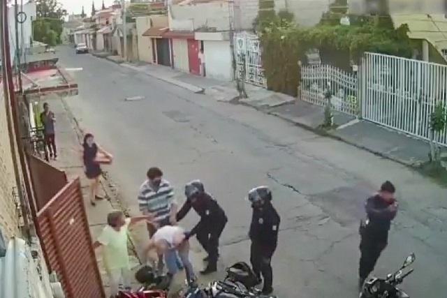 Video muestra que policías no agredieron a vecino de colonia Universidades