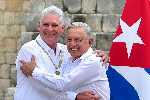 AMLO y Díaz-Canel: visita y condecoración del presidente cubano en México