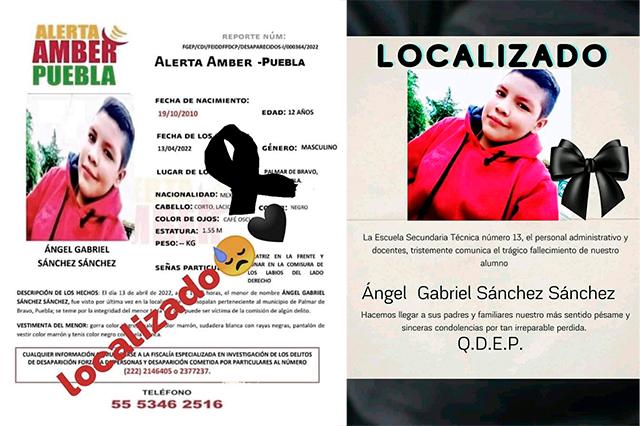 Hallan sin vida a niño de 12 años desaparecido en Huixcolotla