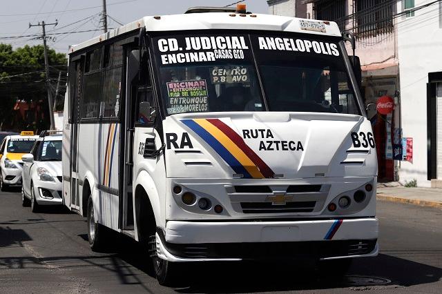 Asalto a transporte público en Puebla hoy: atracan ruta A en San Miguelito