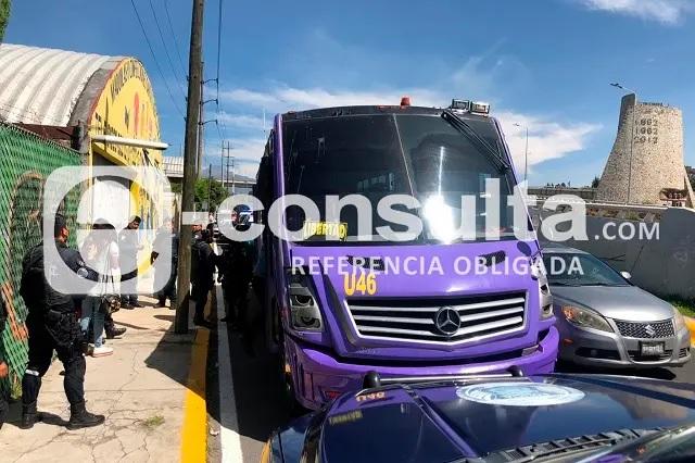Asalto a transporte público en Puebla: ahora fue una ruta Morados