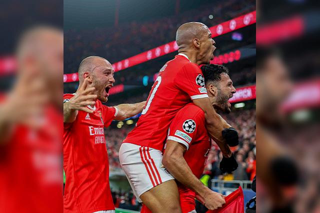 Benfica golea a Brujas y poncha boleto a cuartos de final de Champions