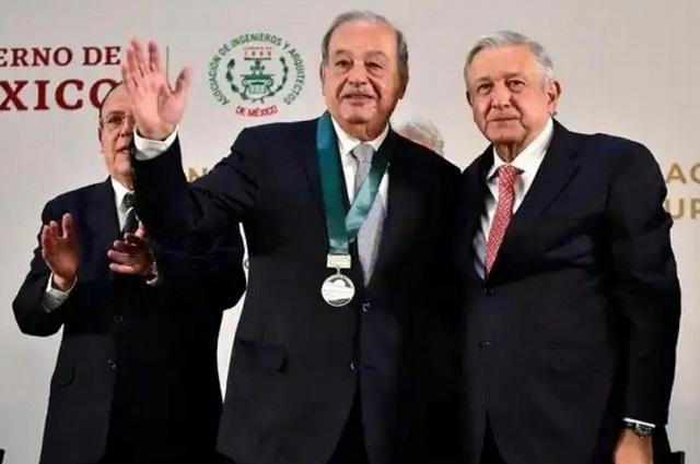 Gana Carlos Slim Premio Nacional de Ingeniería