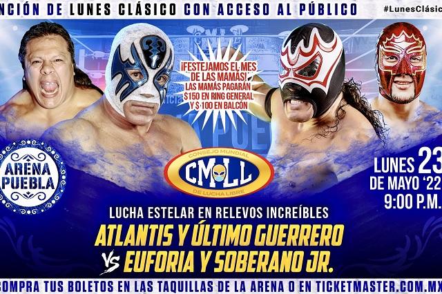 Cartelera Arena Puebla, lunes 23 de mayo
