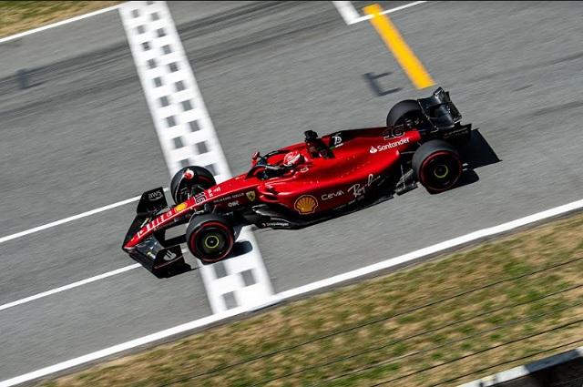 Ferrari y Leclerc no dan tregua; dominan las libres 1 de España