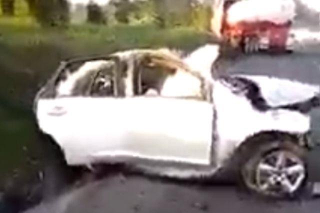 Fatal accidente en la autopista México-Tuxpan