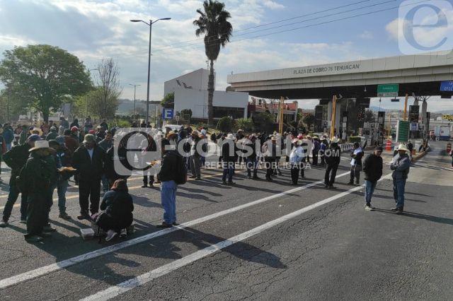 Cierre autopista Puebla-Oaxaca: toman caseta en Tehuacán hoy y esto piden