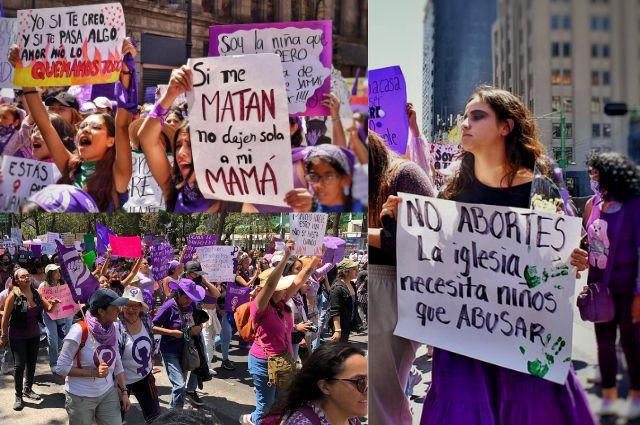 8M: colectivos feministas marchan en todo México por derechos de la mujer