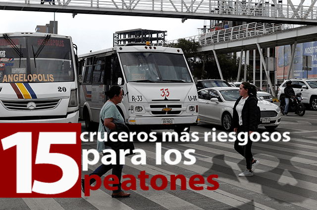 ¡Cuidado! Estos son los 15 cruceros más peligrosos en Puebla capital