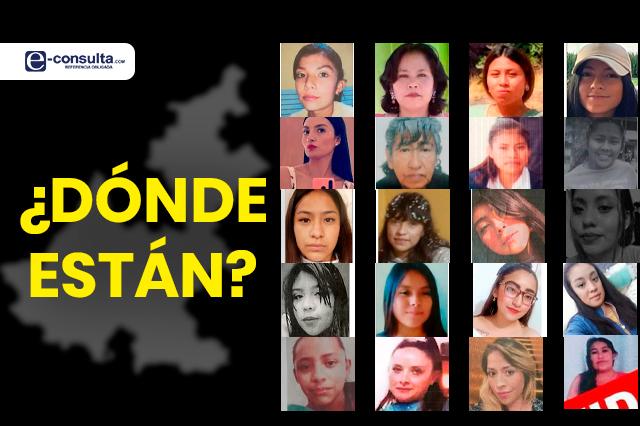 Ellas son las mujeres desaparecidas en Puebla y sigue su búsqueda