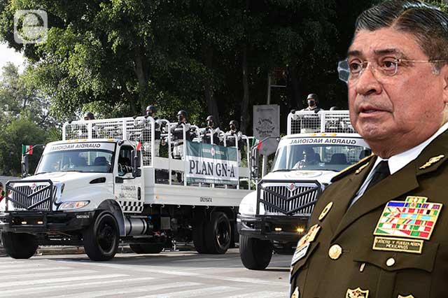Aumentará presencia de la Guardia Nacional en Puebla