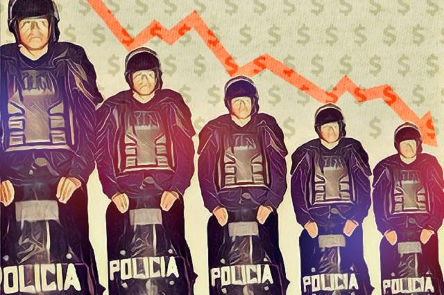 Policías de Puebla ganan 30% menos respecto a los mejor pagados del país