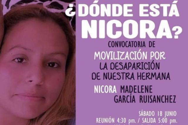 Habrá marcha pacífica para exigir búsqueda de Nicora 