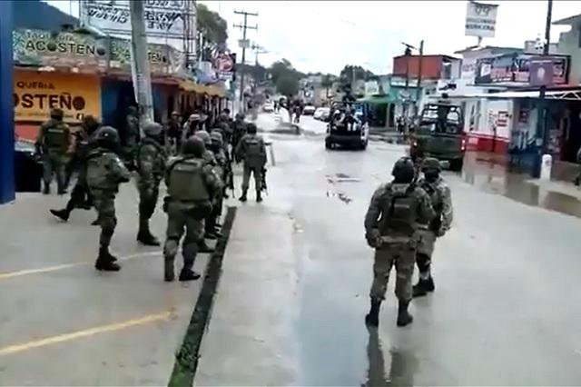 Ejército, GN y policía ya vigila calles de San Cristóbal