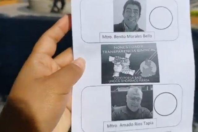 Elecciones en el SNTE 23, votan maestros en Izúcar de Matamoros