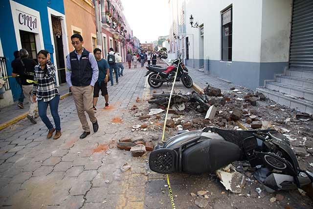 Declaran emergencia en 112 municipios de Puebla por sismo