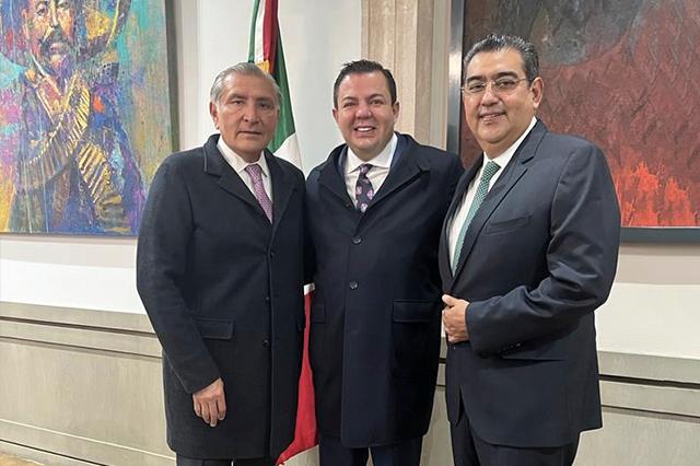 Empresario Fernando Padilla Farfán se reúne con Céspedes y Adán Augusto