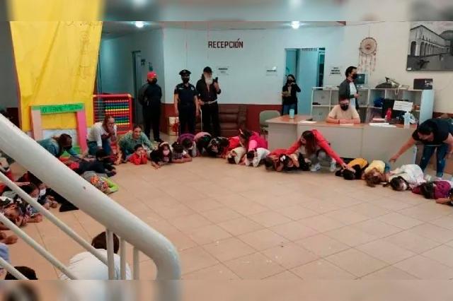 En Zacatecas enseñan a niños qué hacer durante balacera (video)