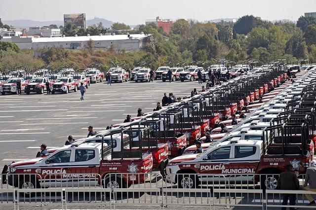 Gobierno de Puebla realiza tercera entrega de patrullas