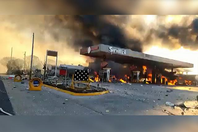 Explosión en gasolinera en Tula, Hidalgo, deja 2 muertos y 4 heridos (Video)